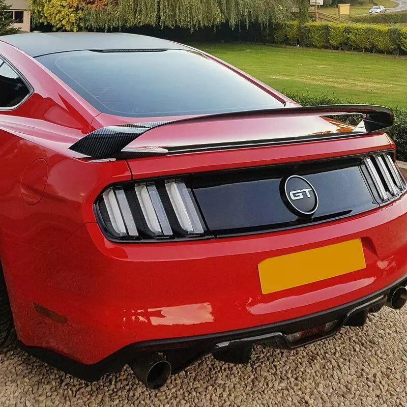 GT350R Style Carbon Fiber Rear Trunk Spoiler Wing - Ford Mustang