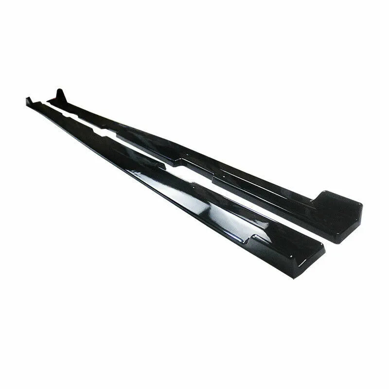 Gloss Black Side Skirts Extension - Honda Civic