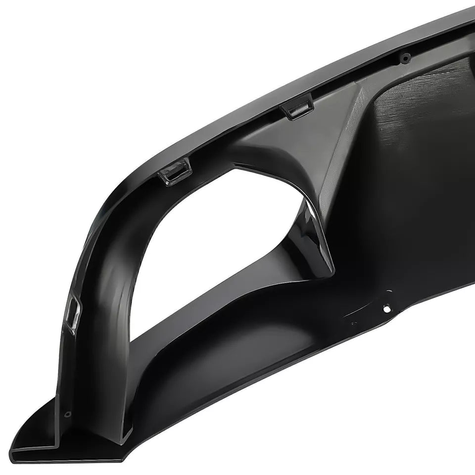 GLOSS BLACK REAR DIFFUSER W/ LED LIGHT - HONDA CIVIC 2022-2024