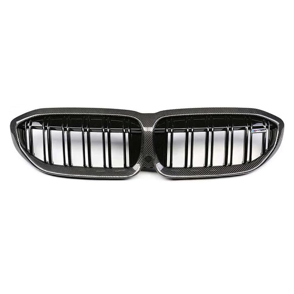 Carbon Fiber Dual Slat Front Grilles BMW G20 / G28 3 Series