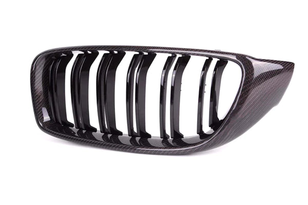 Dual Slat Carbon Front Grilles - BMW F30 3 Series