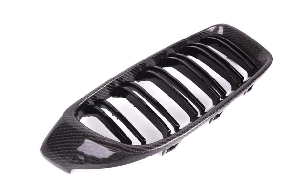 Dual Slat Carbon Front Grilles - BMW F30 3 Series